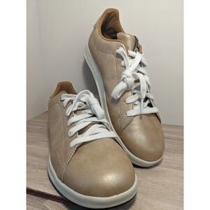 Kuru Atom Womens 10 Champagne Gold Metallic Sneakers KURUCLOUD 206308100